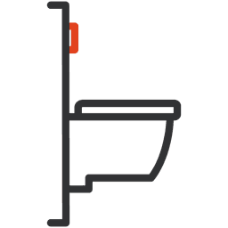 Byte av vägghängd WC-stol