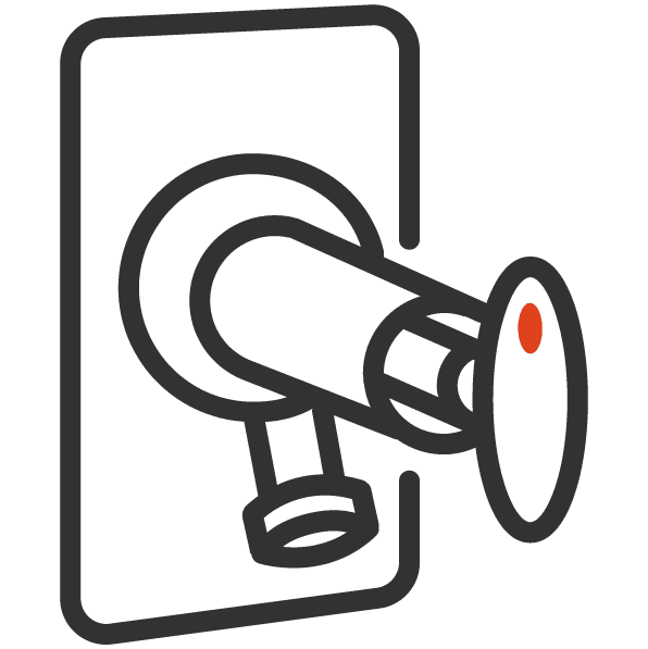 Installation av vattenutkastare icon